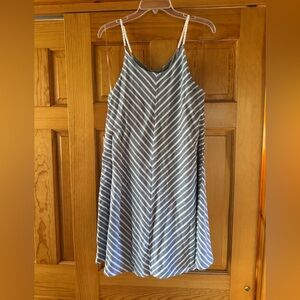 Prana Blue Striped Dress